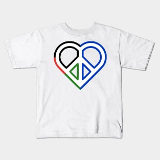 ISRAEL PALESTINE LOVE & PEACE Kids T-Shirt